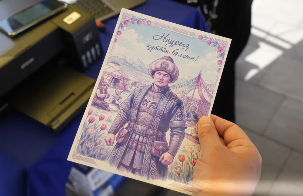 «Digital Nauryz» в Жетісу: с помощью ИИ жители смогли создать свои портреты в образе казахских батыров Павлодаре