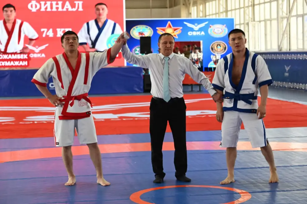 Определены победители чемпионата по қазақ күресі среди силовых ведомств Казахстана (3)