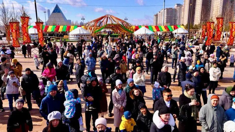 Дрон-шоу в Астане на Наурыз мейрамы Павлодаре