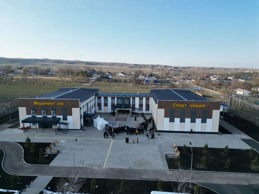 новая врачебная амбулатория и дом культуры в селе Шиен Жамбылского района Павлодаре