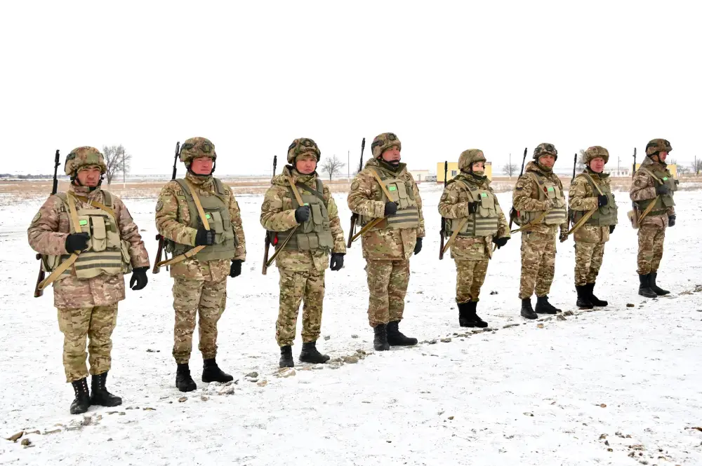 В Жамбылской области проверили готовность инженерно-саперного полка (6)