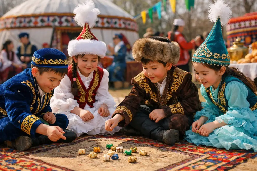 Акция «Караван национальных игр» в школах страны Павлодаре