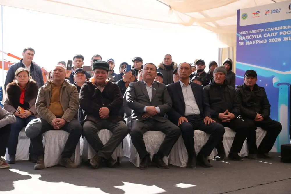 Строительство крупнейшей в Казахстане ветровой электростанции начато в Жамбылской области (3)