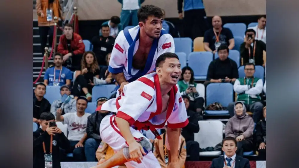 Чемпионат по қазақ күресі и самбо в Алматы Павлодаре