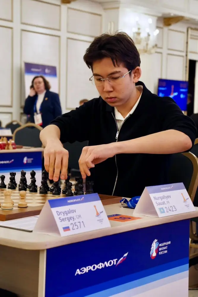 Шахматист из Астаны занял 8-е место в Москве Павлодаре