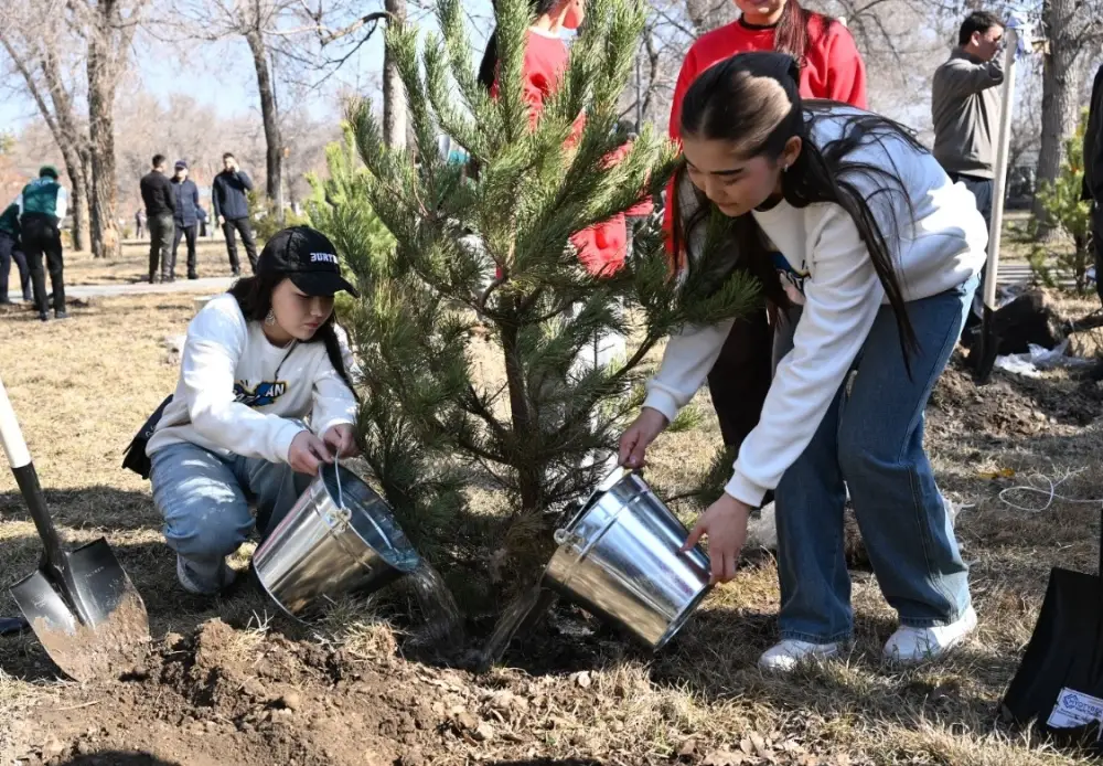 «Жаңару күні»: в Жетісу очистили родник и посадили тысячи деревьев (9)