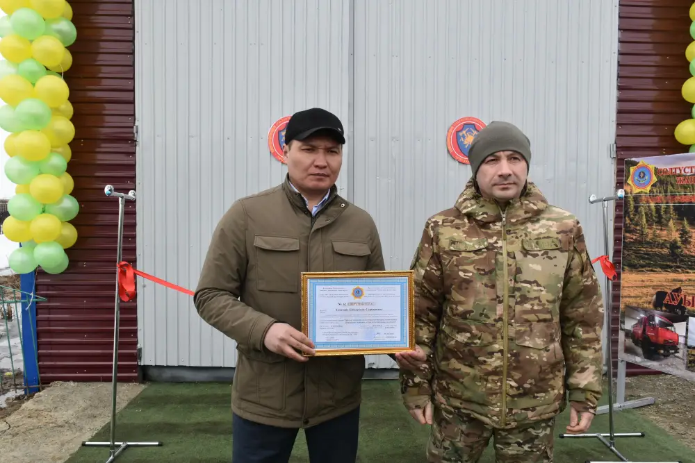 В Казахстане открыт 163-й добровольный пункт пожаротушения «Ауыл құтқарушылары» (2)