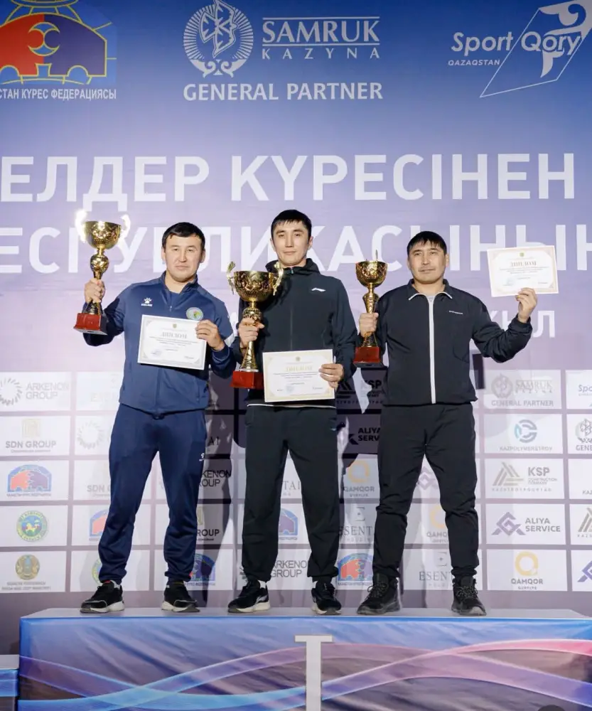 Трое борцов из области Абай стали чемпионами Казахстана (3)