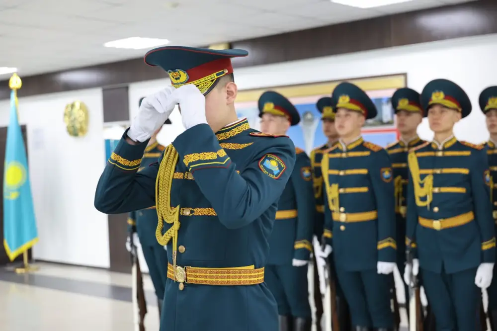 Integration of Kazakh Ornamentation in the National Guard's Uniforms and Equipment Павлодаре