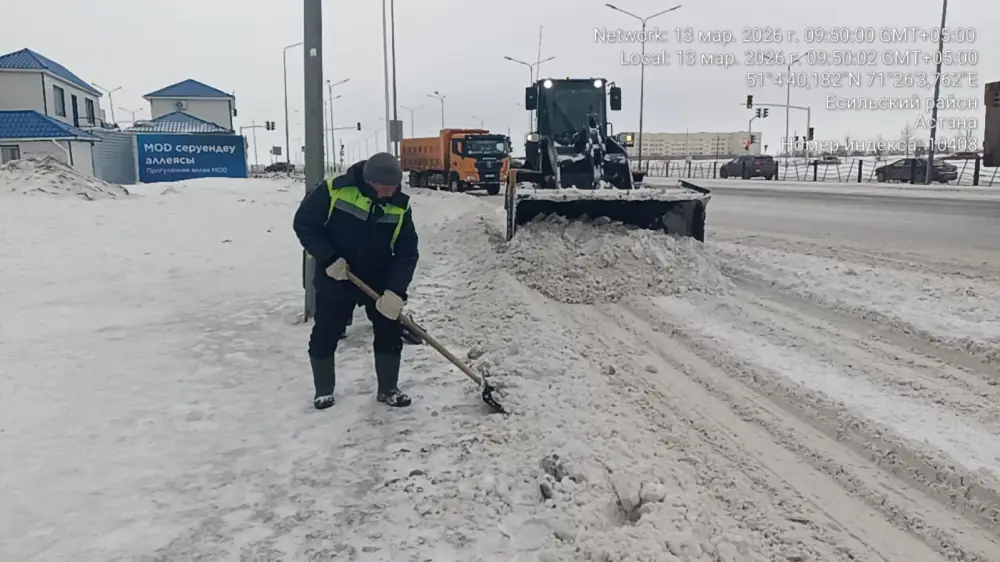 Более 1 800 единиц спецтехники задействовано в снегоуборочных работах в Астане (7)