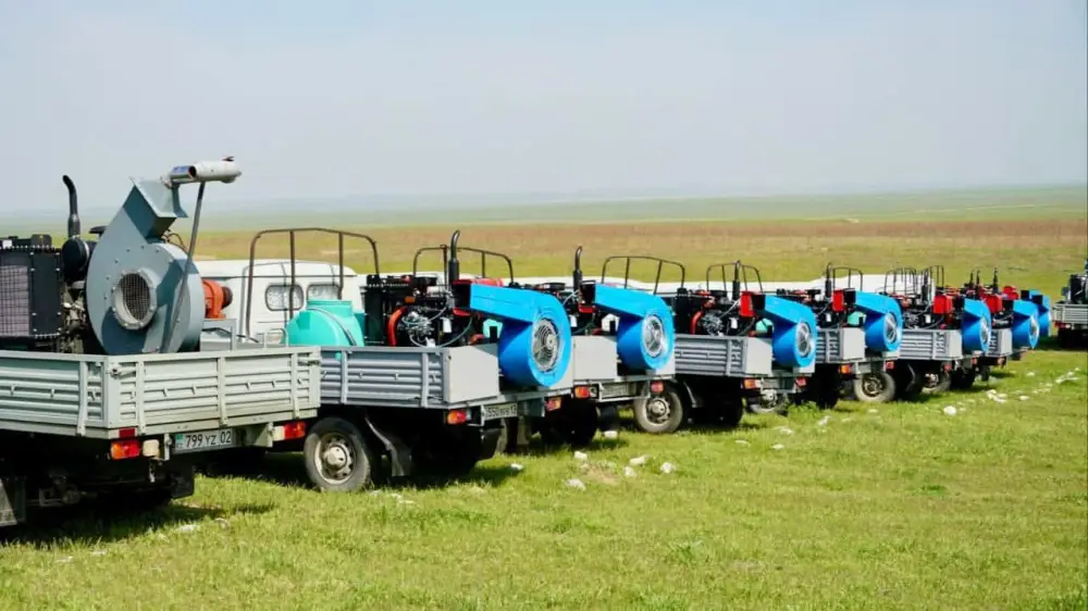 В ТУРКЕСТАНСКОЙ ОБЛАСТИ ОБСУДИЛИ КООРДИНАЦИЮ МЕР ПО БОРЬБЕ С САРАНЧОЙ (3)