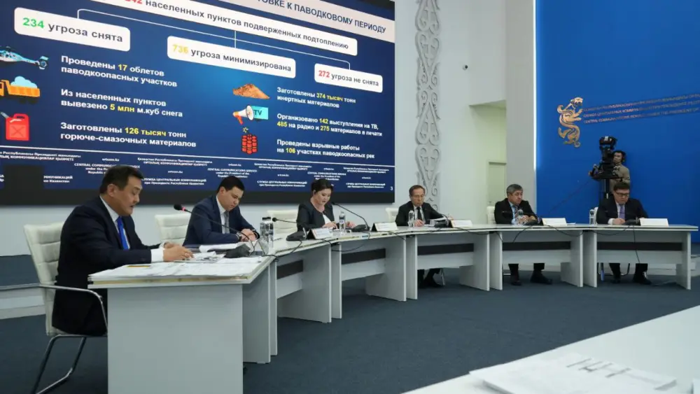 Обсуждение мер по обеспечению безопасности населения в период паводков Павлодаре