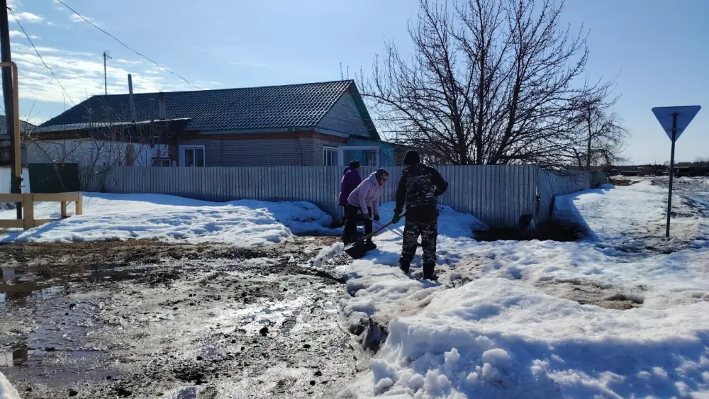 В Алтынсаринском районе жители активно участвуют в акции по очистке дворов в рамках инициативы «Таза Қазақстан» Павлодаре