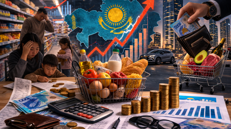 Казахстанцы страдают от растущего неравенства и инфляции: как 12,2% годовой инфляции усугубляют финансовые трудности населения Павлодаре