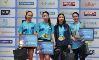 Алматинские спортсмены завоевали золото и серебро на чемпионате Казахстана по настольному теннису