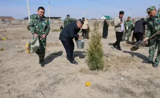 Экологическая инициатива в Уйгурском районе: высажено 30 деревьев для повышения экологической ответственности