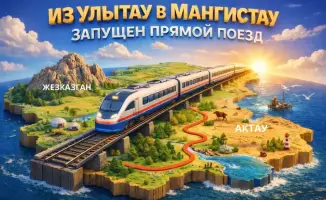 Новый прямой поезд из Жезказгана в Мангистау: развитие туризма и укрепление межрегиональных связей