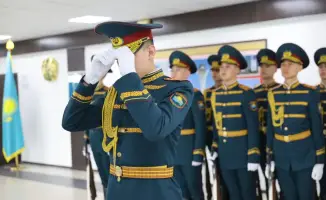 Integration of Kazakh Ornamentation in the National Guard's Uniforms and Equipment