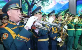 Военный оркестр Национальной гвардии Казахстана участвует в международном челлендже «Наурыз мейрамы»