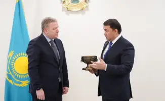 Встреча посла Грузии с акимом Туркестана