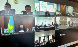 Рахат Токбаев провел онлайн-встречу с жителями Атырау, обсуждая работу Казначейства