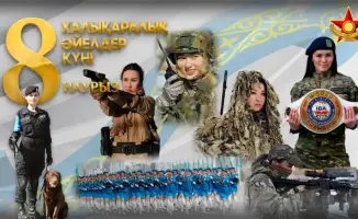 Министр обороны Казахстана поздравляет женщин с Международным женским днём