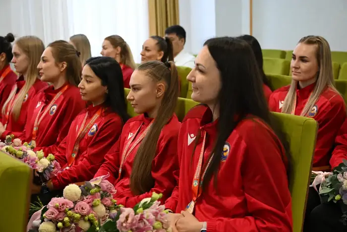 Волейболистки команды «Жетісу» отмечены за достижения в спорте и подготовку к Лиге чемпионов Азии