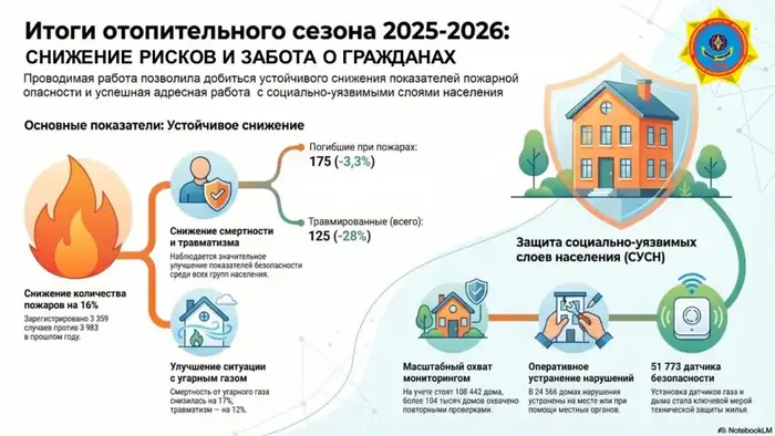 Снижение числа пожаров в отопительный сезон: последствия для безопасности общества