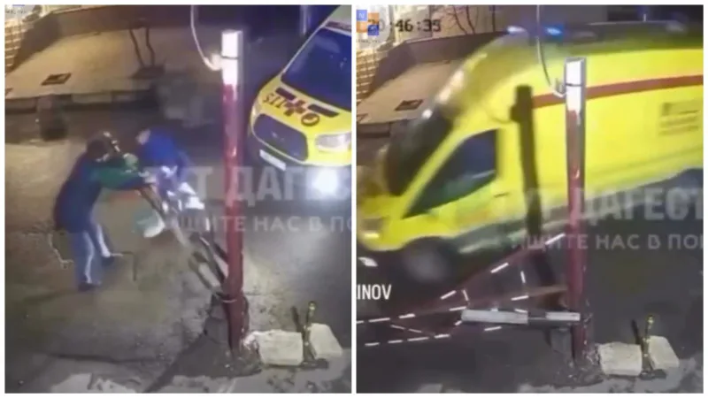 Скорая помощь сломала шлагбаум, чтобы добраться до упавшего с высоты ребенка Павлодаре