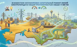 Капитальный ремонт 17 098 км линий электропередачи и 444 подстанций в Казахстане готовится к осенне-зимнему сезону 2026-2027 годов.