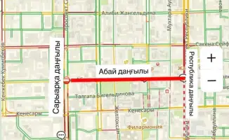 В Астане временно закроют часть проспекта Абая