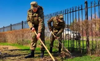 Зеленый щит: военнослужащие Национальной гвардии очищают пространство для жизни в «Шарапате»