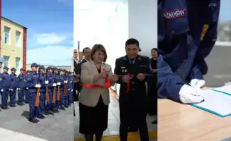Открытие полицейского класса в Абайском районе