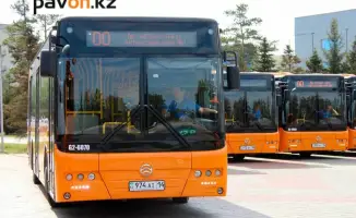 В Павлодаре автобусный водитель лишён прав на полгода за нарушение ПДД, объехав препятствие