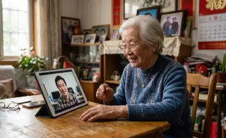 Китайская пенсионерка год общается с умершим сыном по видеосвязи