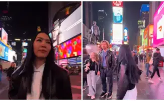 Звездный момент на Таймс-сквер: Максим Галкин и Yenlik в кадре