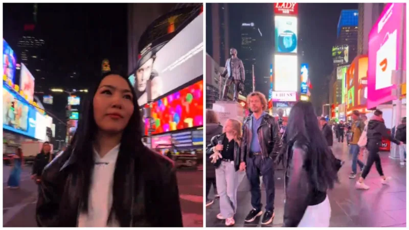 Звездный момент на Таймс-сквер: Максим Галкин и Yenlik в кадре Павлодаре