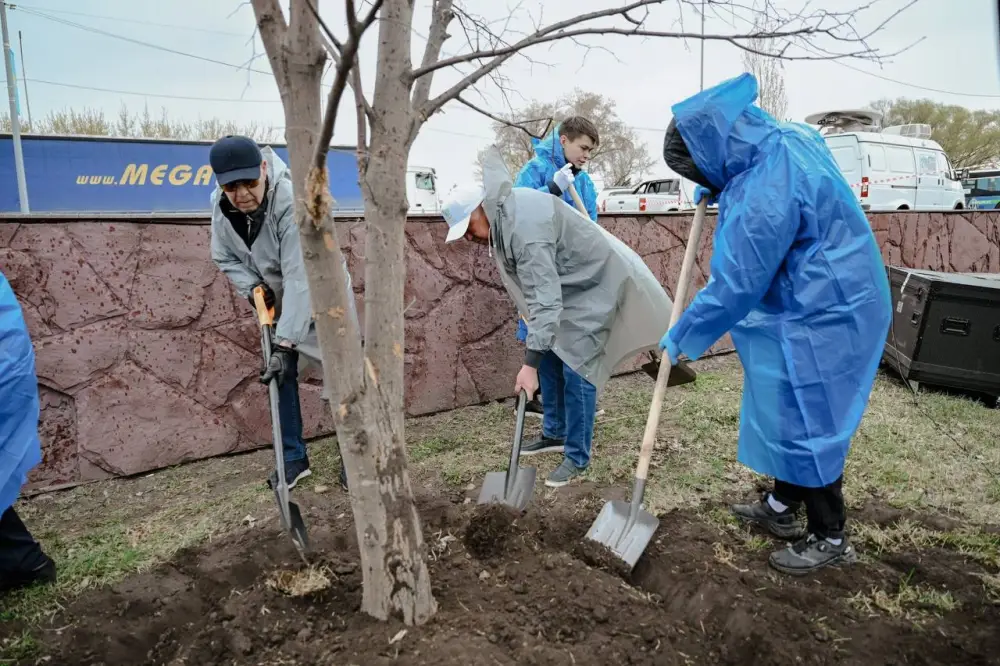 Граждане объединяются для озеленения: более 70 тысяч деревьев высажено в рамках акции "Таза Қазақстан"