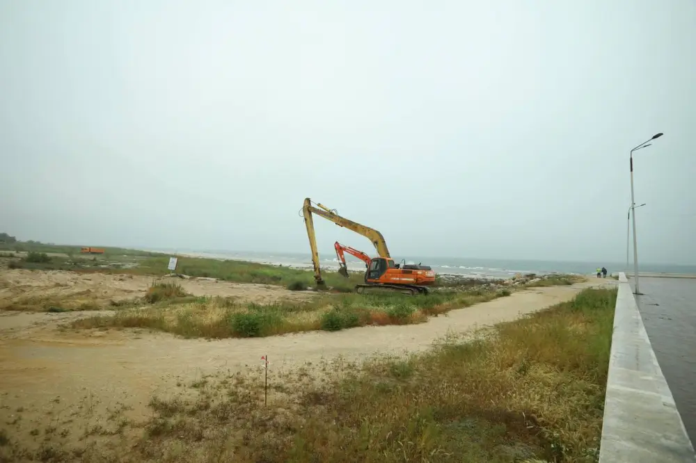 Строительство набережной в Актау длиной 4,5 километра