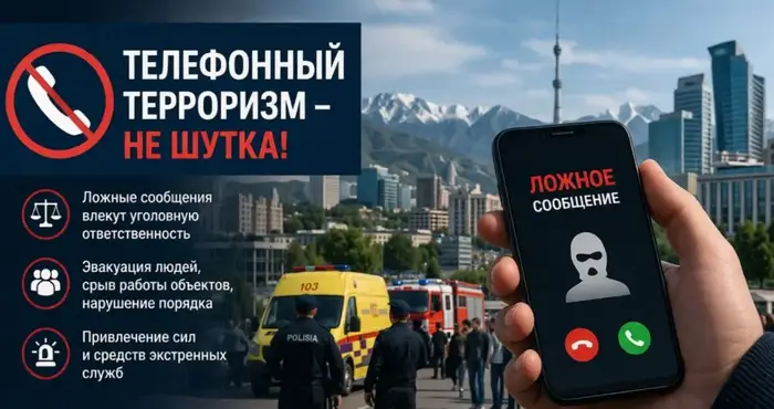 Алматы запускает проект по профилактике телефонного терроризма для повышения правовой грамотности населения