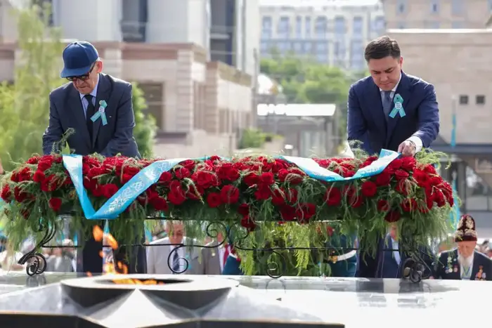 День Победы в Шымкенте память благодарность уважение ветеранам