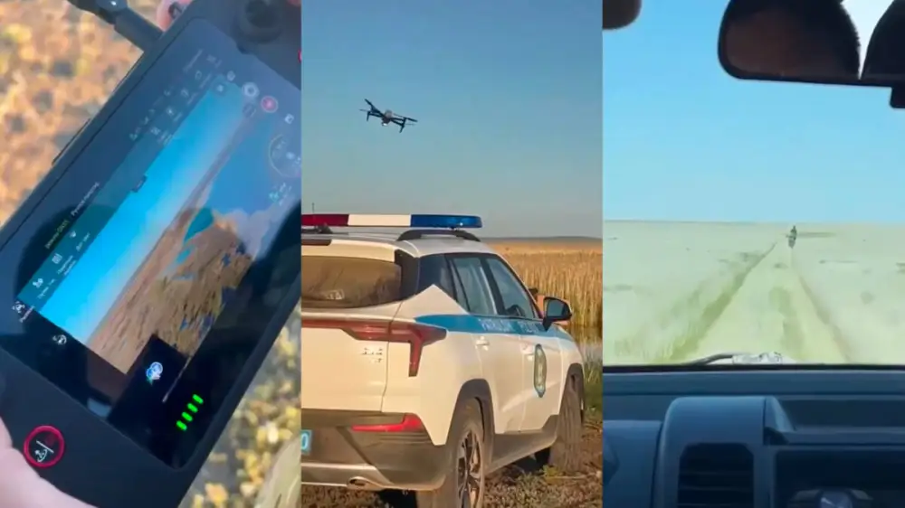 Дрон спас мужчину из степного плена!
