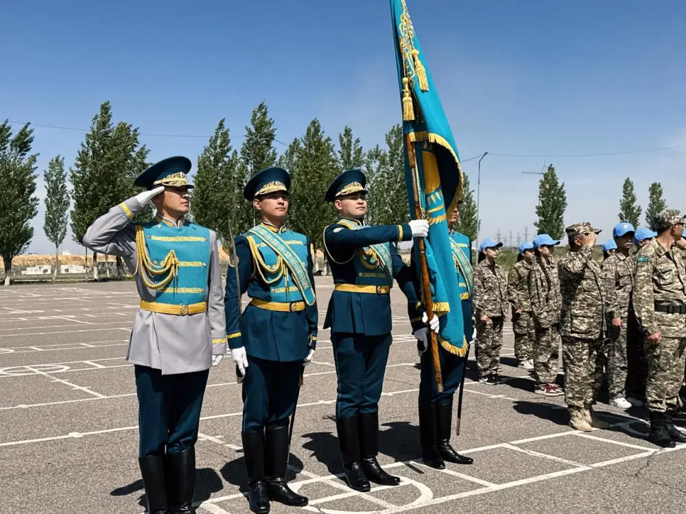 В Астане прошел военно-патриотический сбор молодежи «Айбын-2026» (9)