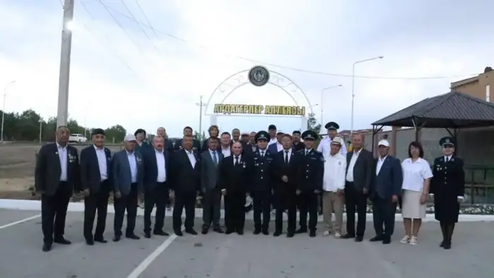 В Жалагашском районе Кызылординской области открыта Аллея ветеранов ОВД