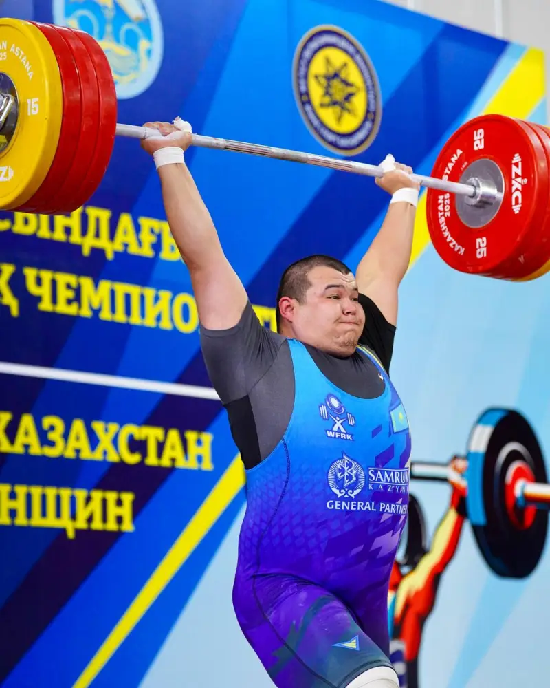 Область Жетісу стала лучшей в общекомандном зачёте чемпионата Казахстана по тяжёлой атлетике (5)