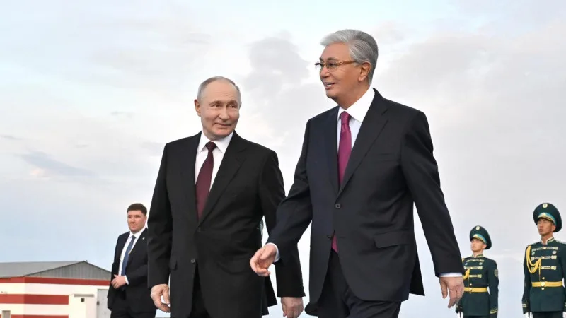 Путин прибыл в Астану: встреча с президентом Казахстана Касым-Жомартом
