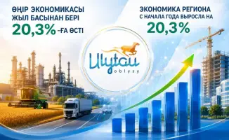 Экономический рост региона Ұлытау на 20,3%: лидерство в республике и рост инвестиций