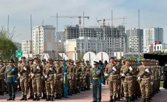 Более 440 студентов военной кафедры в Астане приняли присягу на верность Казахстану
