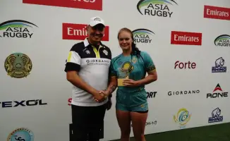 Казахстанская женская сборная по регби завоевала серебро на чемпионате Азии в Алматы