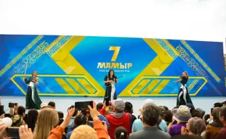 Плац-концерт в Астане ко Дню защитника Отечества